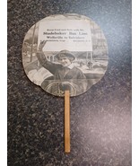 Vtg Studebaker Bus Lines Hand Fan Belmont Wellsville Belvidere NY Advert... - $49.49