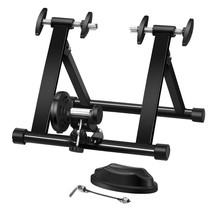 Folding Magnetic Bike Trainer Stand Bicycle Riding Exercise W/Magnetic F... - £71.04 GBP