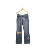 Vntg Lucky Brand Jeans Womens 10/30 Low Rise Peanut Pant Patchwork Bohemian - $24.75