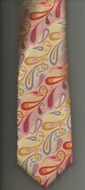 BEAUTIFULLY UGLY MULTI-COLOR PAISLEY NECKTIE JOHN SPARKS FREE SHIPPING! ... - $12.99