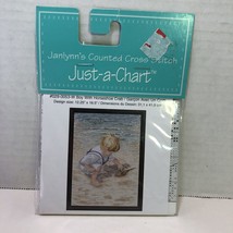 Boy With Horseshoe Crab Janlynn&#39;s Counted Cross Stitch Just a Chart - $9.89