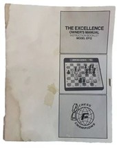 The Excellence Owner’s Manual Instruction Booklet Model EP12 *Booklet Only* - £7.10 GBP