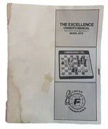 The Excellence Owner’s Manual Instruction Booklet Model EP12 *Booklet Only* - $8.81