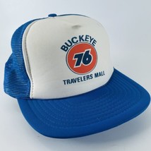 Buckeye 76 Travelers Mall Truck Stop Mesh Snapback Trucker Hat Cap VTG - £116.37 GBP