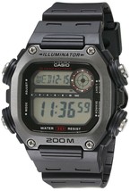 Casio DW291H-1A Quartz Black Watch with Resin Strap - £29.75 GBP