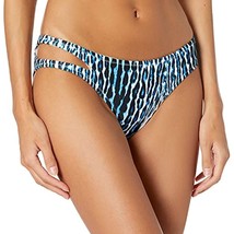 Jessica Simpson Sassy Safari Hipster Bikini Bottom Navy Animal Size M Cutout New - £20.04 GBP