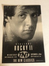 Rocky II Tv Guide Print Ad Sylvester Stallone Carl Weathers Talia Shire TPA11 - £4.65 GBP