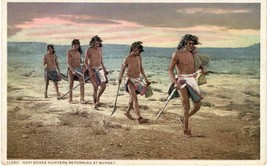 Original ~1910 Hopi Snake Hunters postcard Detroit Publishing - $11.88