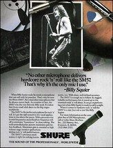 Billy Squier 1984 Shure SM57 Microphone advertisement 8 x 11 vintage ad print - $4.01