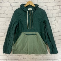 Zine Windbreaker Weatherproof Jacket Hooded Womens Sz M Med Green Color ... - $19.79