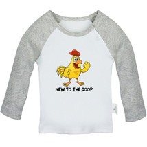 New to the Coop Chicken Funny T-shirts Newborn Baby Graphic Tees Infant ... - £8.24 GBP+