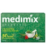 Medimix Ayurvedic Classic 18 Herbs Soap 125gm Bathing Soap Bar Buy 2 Get... - £7.97 GBP