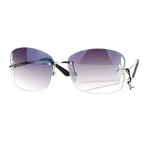 Womens Designer Fashion Sunglasses Rimless Square Butterfly Frame - £7.87 GBP+