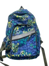 LLBean School Haley Name Embroidered Backpack Purple Yellow Compartments... - £16.02 GBP