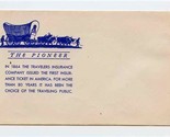 The Pioneer The Travelers Insurance Company Railroad Ticket Jacket 1950&#39;s - $13.86