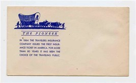 The Pioneer The Travelers Insurance Company Railroad Ticket Jacket 1950&#39;s - £10.87 GBP