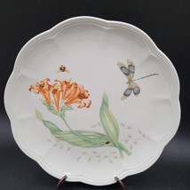 Lenox China Butterfly Meadow Dinner Plates Dragonfly Orange Tiger Lily F... - $11.87