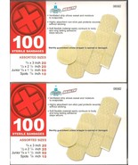 2-Pack Assorted Bandages Non Stick Flexible 200 Pieces Total NEW - $202.28 MXN