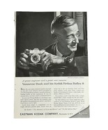 Vintage 1950&#39;s Kodak Retina Reflex S Camera Print Ad Vannevar Bush 7&quot; x 10&quot; - $9.14 CAD