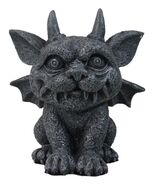 Gothic Horned Bat Cat Gargoyle Bast Figurine 4.5" H Mythical Fantasy Tal... - €25,56 EUR