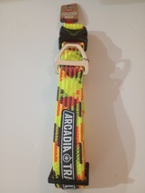NEW Arcadia Trail Dog Collar Yellow Paracord Rope Collar Aluminum D Ring x-Large - £10.16 GBP