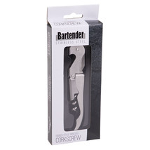 Bartender French Style Stainless Steel Waiters Corkscrew - £14.24 GBP