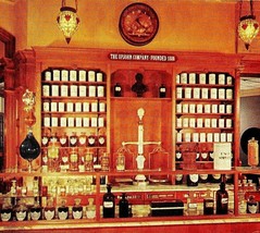 Disneyland California CA Upjohn Co Pharmacy Interior UNP Vtg Chrome Postcard - £2.33 GBP