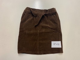 LINEA TESINI @ Kaleidoscope Cord Knee Length Skirt in Chocolate   (bp458) - $18.71