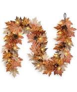 6 FT Fall Garland with Lights Timer Function Fall Leaves Garland with Be... - €44,19 EUR 6 FT Fall Garland with Lights Timer Function Fall Leaves Garland with Be... - €44,19 EUR