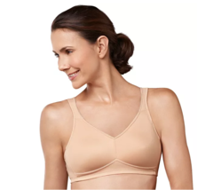 Amoena 42C Marlena Seamless Soft Cup Bra 2167 Beige NWT NIB - $49.00