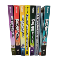 Dog Man Cat Kid Comic Club: Lot of 8 Graphic Novel Books Dav Pilkey + Sneek Peek - £22.63 GBP