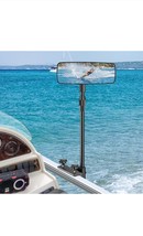 Boat Mirror, Upgraded Pontoon Boat Rear View Mirror with Telescopic Pole... - $59.39
