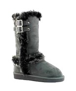 Qupid&#39;s Oakley-92 Womens Mid-Calf Round Toe Eskimo Flat Bottom Winter Boots - $27.94