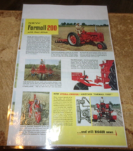 17.5&quot;x 11.5&quot; reproduction laminated farmall 200 tractor poster nice used - $9.89