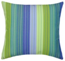 Sunbrella Seville Seaside Indoor/Outdoor Striped Pillow - £24.46 GBP+