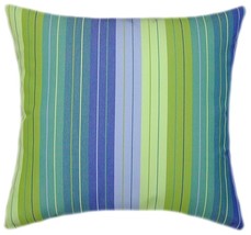 Sunbrella Seville Seaside Indoor/Outdoor Striped Pillow - £24.64 GBP+