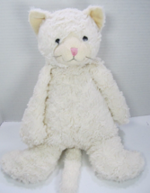 Jellycat Bunglie Ivory White Kitty Cat 15&quot; Floppy Shaggy Plush with whis... - £37.04 GBP