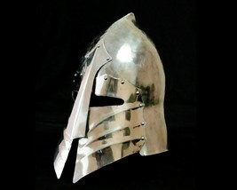 Medieval Knight Fantasy Armor Halloween Costume Larp Portable Metal Helmet-
s... - £97.32 GBP