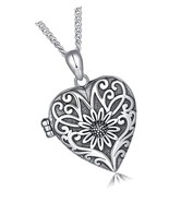 You Are My Sunshine Sunflower Heart Locket Necklace - £120.82 GBP