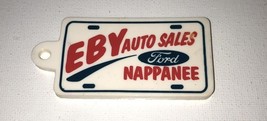 Eby Auto Sales Nappanee, Indiana Vintage Rubber Promotional Key Tag - $9.42