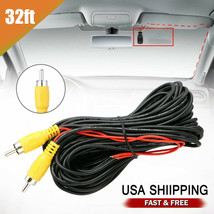 32Ft Car Video Rca Extension Cable For Rear View Backup Camera &amp; Detecti... - £13.36 GBP