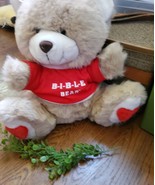 Vintage 1987 bible  Bear 16&quot; Brown Talking Stuffed Plush Bible . READ.* - $498.29 MXN