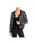 Aqua Womens XS Black White Tweed Print Cardigan Sweater RETAG H20 - $38.21