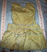 Apron - Vintage from the 1950's (Color Yellow) Smock Style - $8.00