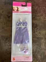 Vintage Barbie Go In Style Fashions 1999 Mattel Lavender Purple Dress He... - $9.00