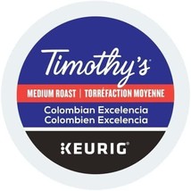 Timothy's Colombian Excelencia Coffee 24 to 144 K cups Pick Any Size FREE SHIP - $32.99+