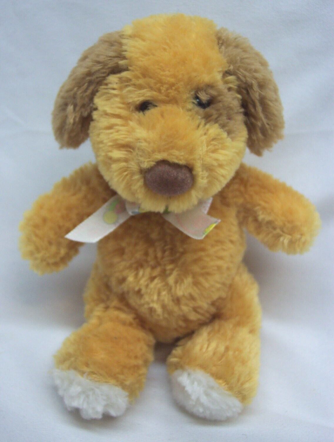 Primary image for Prestige Baby CUTE TAN PUPPY DOG RATTLE 4" Plush STUFFED ANIMAL Toy