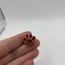 Red and Gold CWU Paw Pin - $151.63 MXN