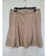 Athleta Whatever Pleated Skirt Skort Short Tennis A-Line Size 12 Tan Brown - €32,69 EUR