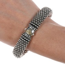 14mm Lagos Caviar 18k gold on Sterling bracelet - £510.42 GBP